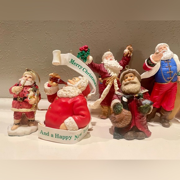 Lot of 11 Vintage Santa Ceramic Ornaments - Picture 3 of 5